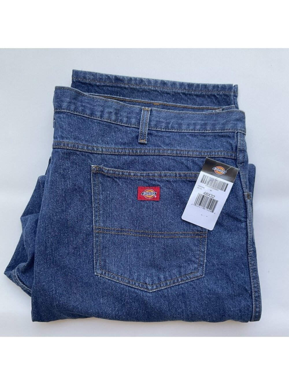 Dickies Men’s Work Jeans Regular Fit Straight Leg Blue Size 48X32